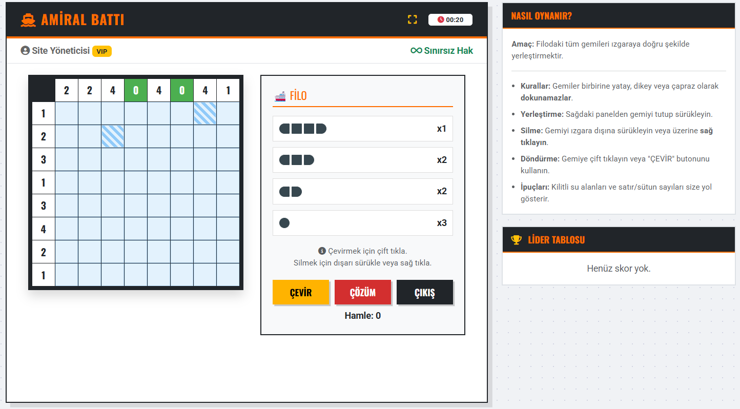 Amiral Battı Zeka Oyunu