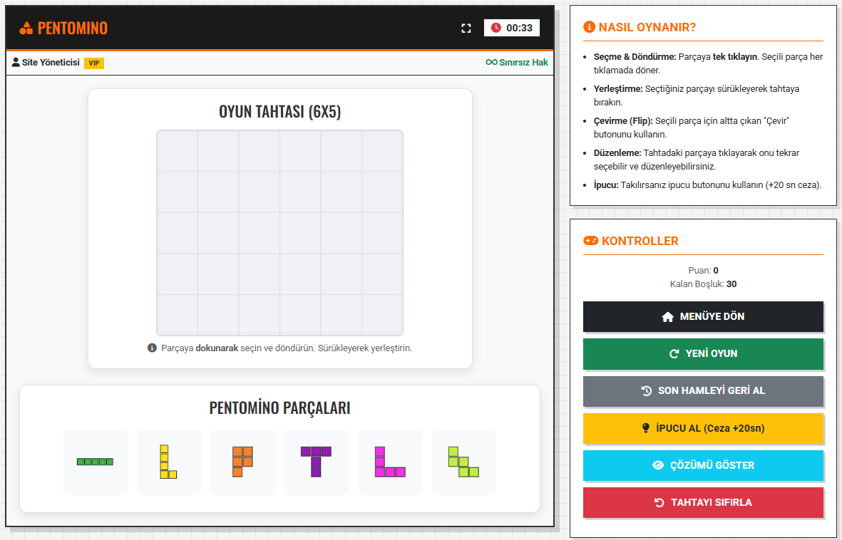 Pentomino Zeka Oyunu